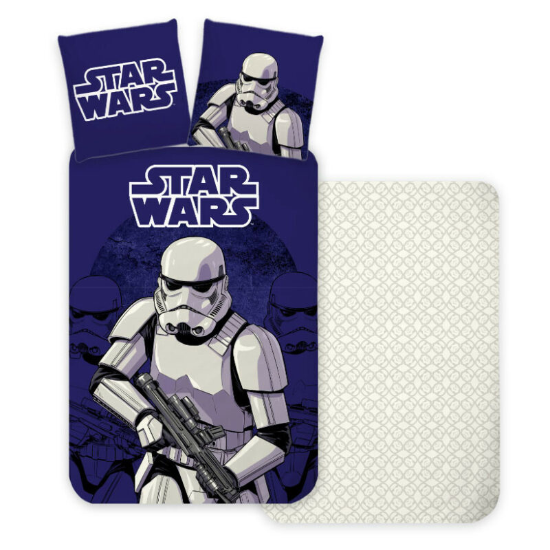 Star Wars Stormtrooper Βρεφικό Βαμβακερό Σετ Παπλωματοθήκης 2 Τεμαχίων 100×135 και 40×60 cm 5879539
