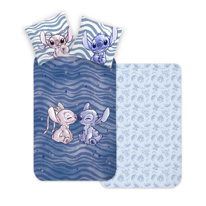 Disney Lilo and Stitch Βρεφικό Βαμβακερό Σετ Παπλωματοθήκης 2 Τεμαχίων 100×135 και 40×60 cm 5879498