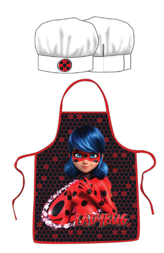 Miraculous Ladybug Παιδικό Σετ Ποδιάς Μαγειρικής 2 Τεμαχίων Μεγέθη 3 έως 8 ετών 5897803
