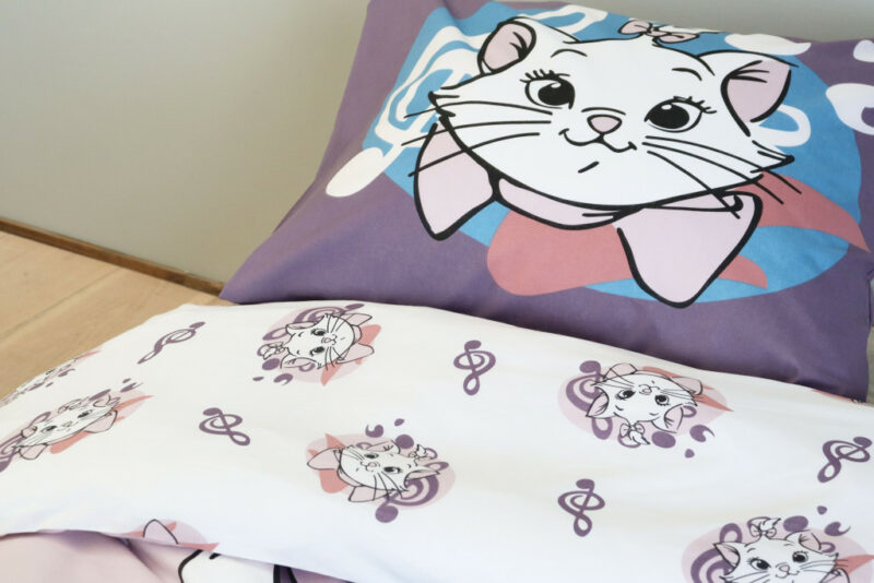 Disney Marie Purrfect Βρεφικό Βαμβακερό Σετ Παπλωματοθήκης 2 Τεμαχίων 100×135 και 40×60 cm 5886317