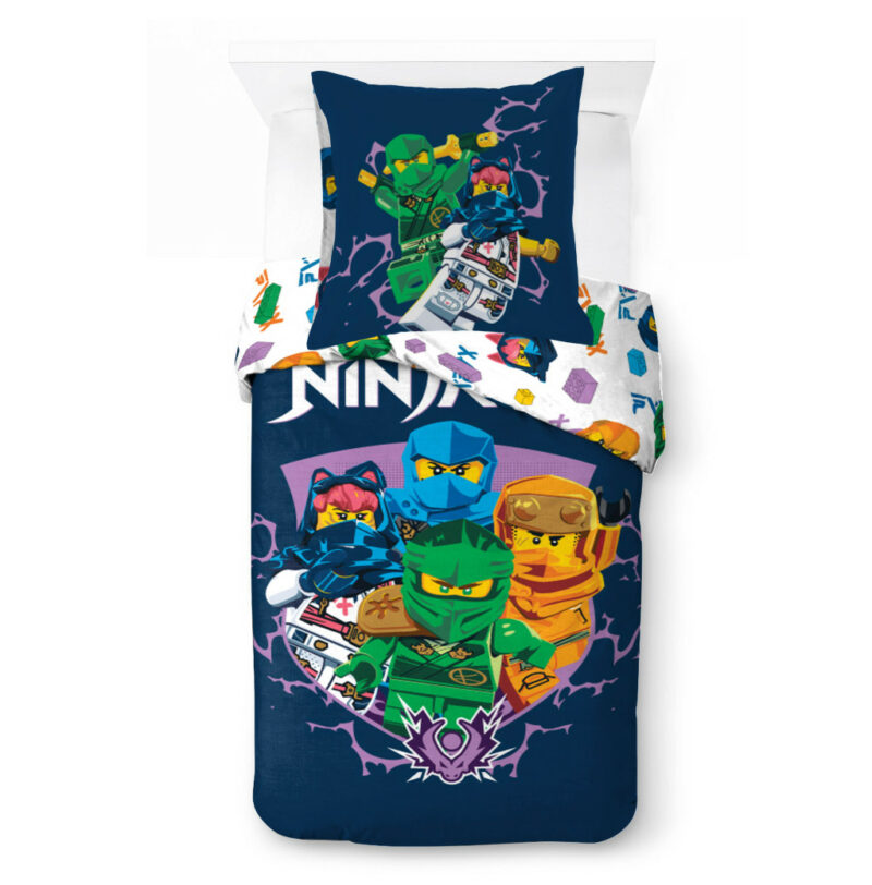 Lego Ninjago Training Σετ Μονή Παπλωματοθήκη Βαμβακερή 2 Τεμαχίων 140×200 και 70×90 cm 5900901
