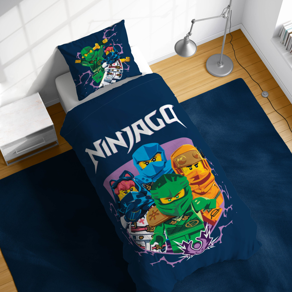 Lego Ninjago Training Σετ Μονή Παπλωματοθήκη Βαμβακερή 2 Τεμαχίων 140×200 και 70×90 cm