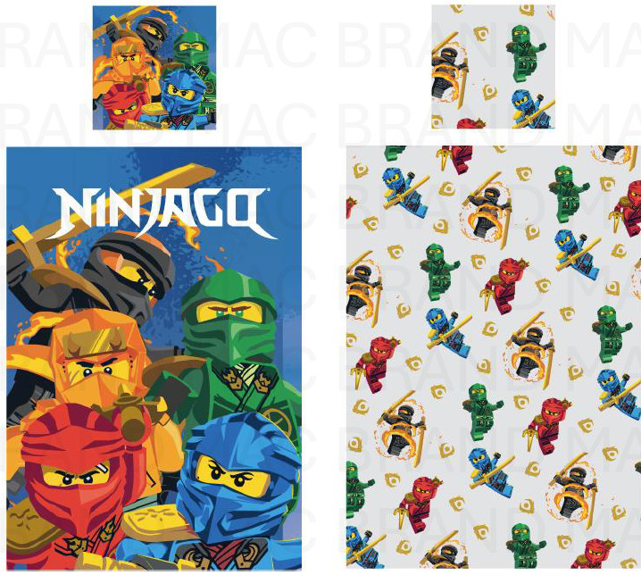 Lego Ninjago Sanctuary Βρεφικό Βαμβακερό Σετ Παπλωματοθήκης 2 Τεμαχίων 100×135 και 40×60 cm 5900937