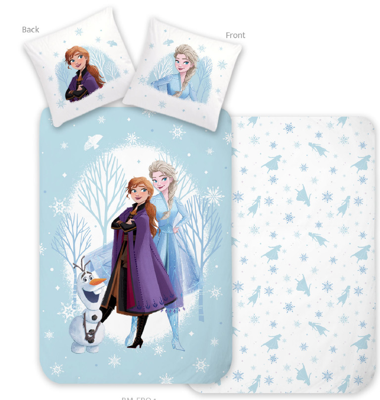 Disney Frozen Wonderland Βρεφικό Βαμβακερό Σετ Παπλωματοθήκης 2 Τεμαχίων 100×135 και 40×60 cm 5895033