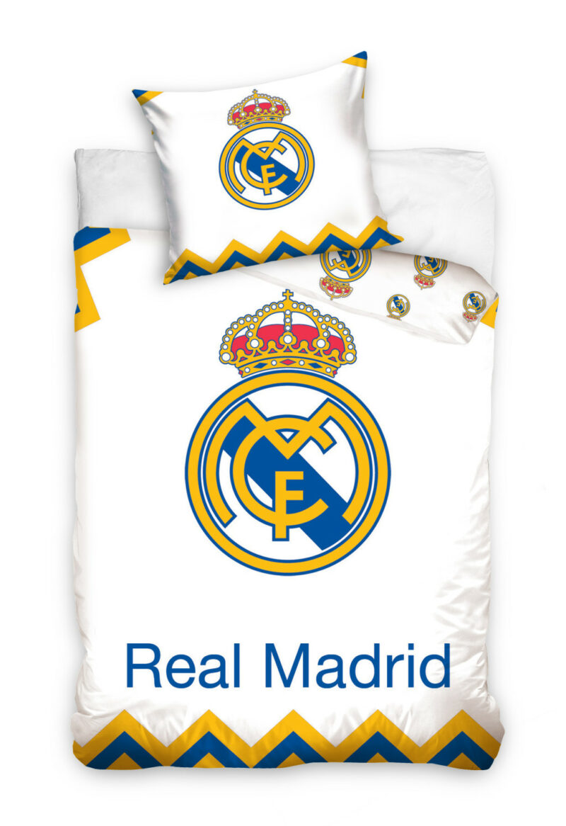 Real Madrid Champions Σετ Μονή Παπλωματοθήκη Βαμβακερή 2 Τεμαχίων 140×200 και 70×90 cm 5900922