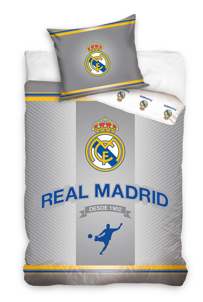 Real Madrid Since 1902 Σετ Μονή Παπλωματοθήκη Βαμβακερή 2 Τεμαχίων 140×200 και 70×90 cm 5900534