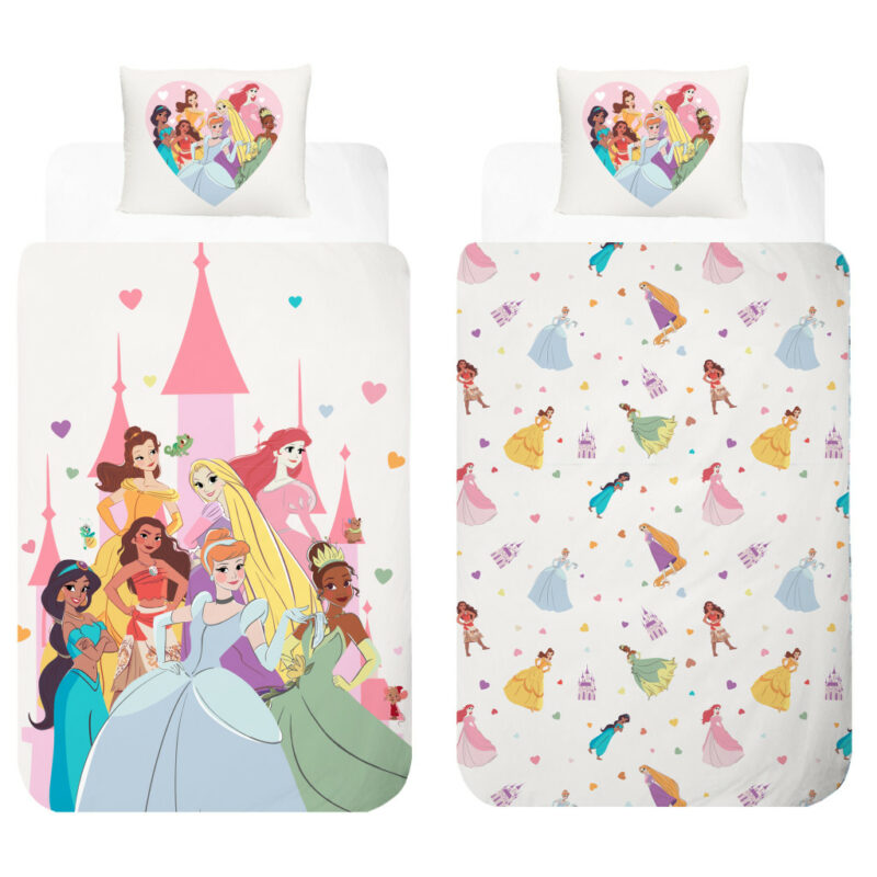 Disney Princess Castle Παιδικό Σετ Παπλωματοθήκης 140×200 εκ. με Μαξιλαροθήκη 70×90 εκ. 5926490