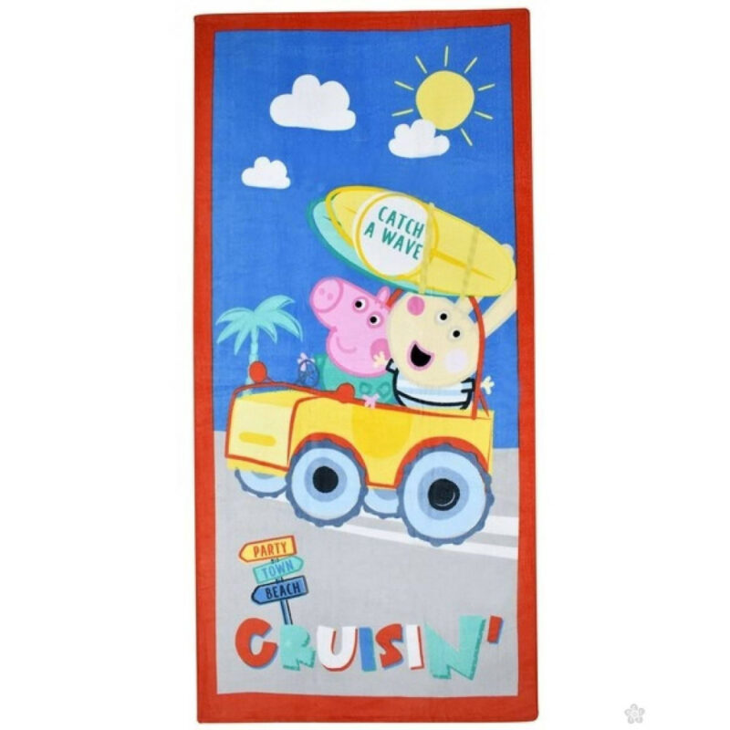 Peppa Pig Catch a Wave Πετσέτα Μπάνιου & Θαλάσσης 100% Βαμβάκι 70×140 cm 5883230