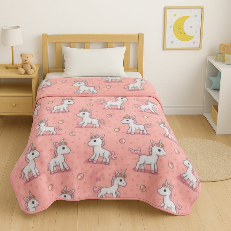 Παιδική Κουβέρτα Βελουτέ Μονή Baby Unicorn 4465366