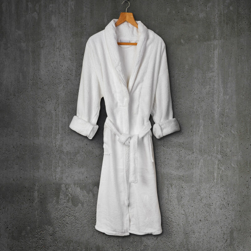 Beauty Home Μπουρνούζι με γιακά Belton Art Ε3014 100% Cotton Pennie 440gsm M/L Λευκό 5770344