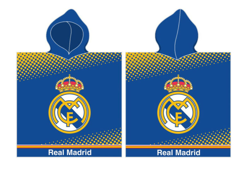 Real Madrid Blue Πετσέτα θαλάσσης πόντσο 55×110 cm 5885369