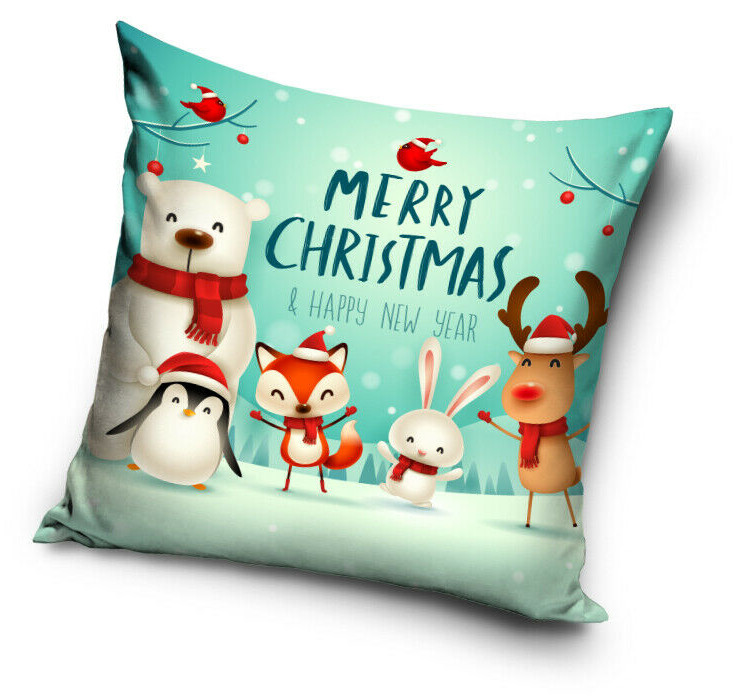 Merry Christmas Μαξιλαροθήκη Διακοσμητική για παιδικό δωμάτιο 40×40 cm 5872634
