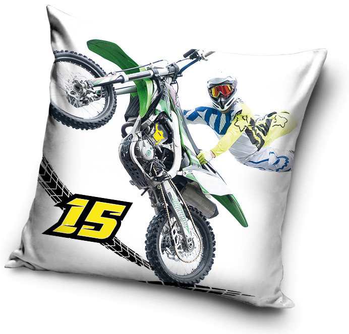 Motorbike Motocross Μαξιλαροθήκη Διακοσμητική για παιδικό δωμάτιο 40x40 cm