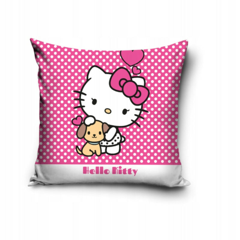 Hello Kitty Puppy Μαξιλαροθήκη Διακοσμητική για παιδικό δωμάτιο 40×40 cm 5885047
