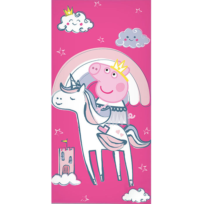 Peppa Pig Unicorn Πετσέτα Μπάνιου & Θαλάσσης 100% Βαμβάκι 70×140 cm 5885355