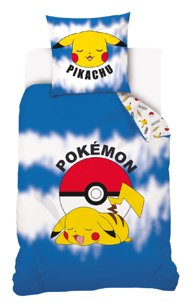 Pokémon Rest Σετ Μονή Παπλωματοθήκη Βαμβακερή 2 Τεμαχίων 140×200 και 70×90 cm 5879425