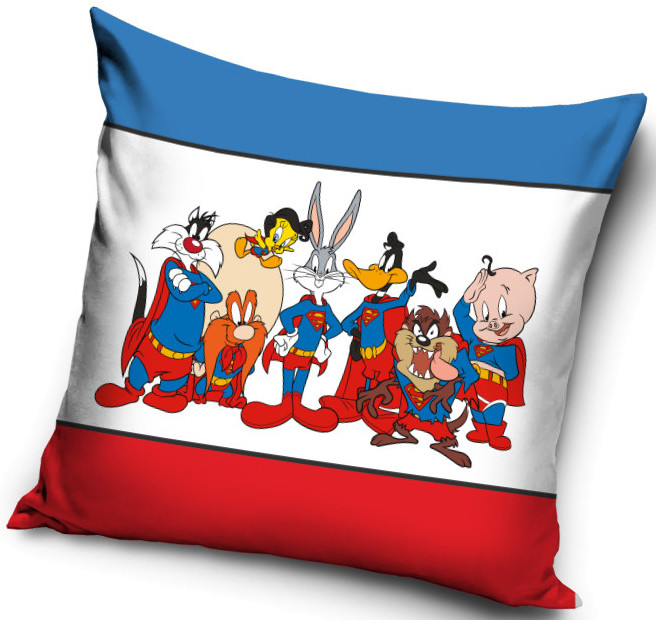 The Looney Tunes Super Hero Μαξιλαροθήκη Διακοσμητική για παιδικό δωμάτιο 40×40 cm 5872481