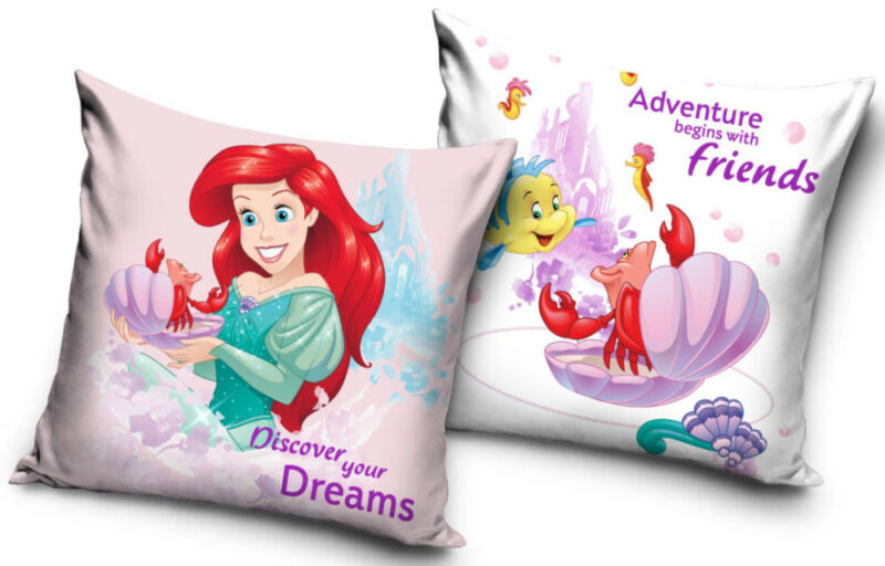 Disney Princess Ariel Παιδική διακοσμητική μαξιλαροθήκη τύπος Βελούδου 40×40 cm 5872506