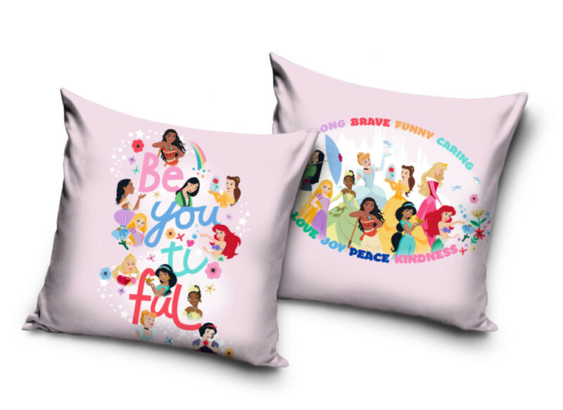 Disney Princess Beautiful Παιδική διακοσμητική μαξιλαροθήκη 40×40 cm Βελούδο 5872500
