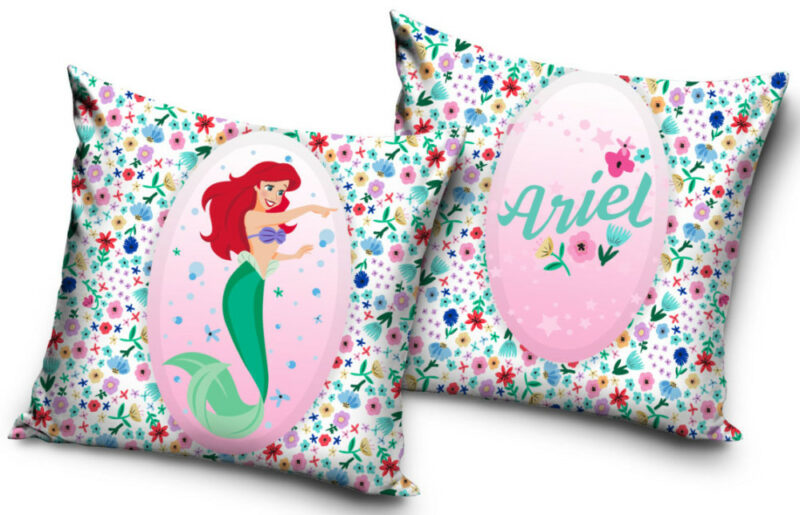 Disney Princess Ariel Μαξιλαροθήκη Διακοσμητική για παιδικό δωμάτιο 40×40 cm Βελούδο 5872504