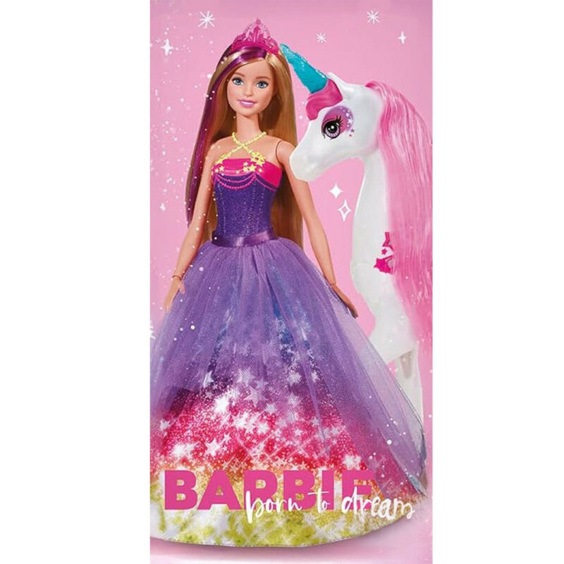 Barbie Born to Dream Πετσέτα Μπάνιου & Θαλάσσης 100% Βαμβάκι 70×140 cm 5881428