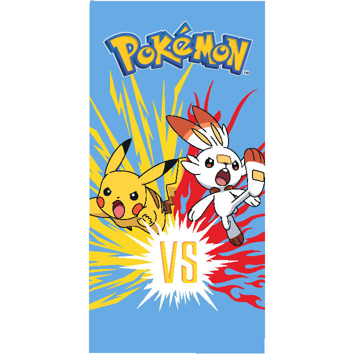 Pokémon Scorbunny Πετσέτα Μπάνιου & Θαλάσσης 100% Βαμβάκι 70×140 cm 5881453
