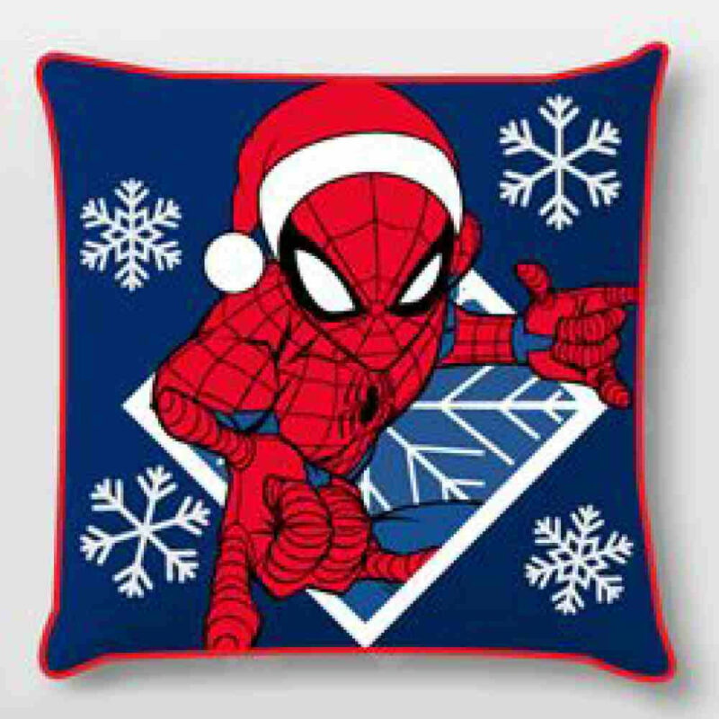Spiderman Snowflakes Christmas Μαξιλαροθήκη Διακοσμητική για παιδιά 40×40 cm Βελούδο 5885129