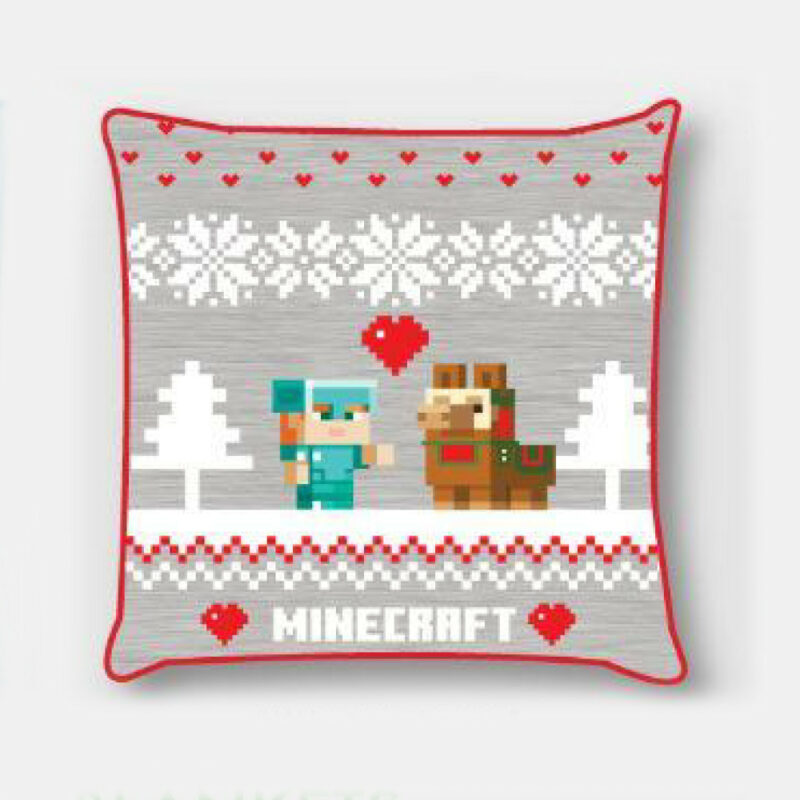 Minecraft Holiday Christmas Μαξιλαροθήκη Διακοσμητική για παιδιά 40×40 cm Βελούδο 5885127