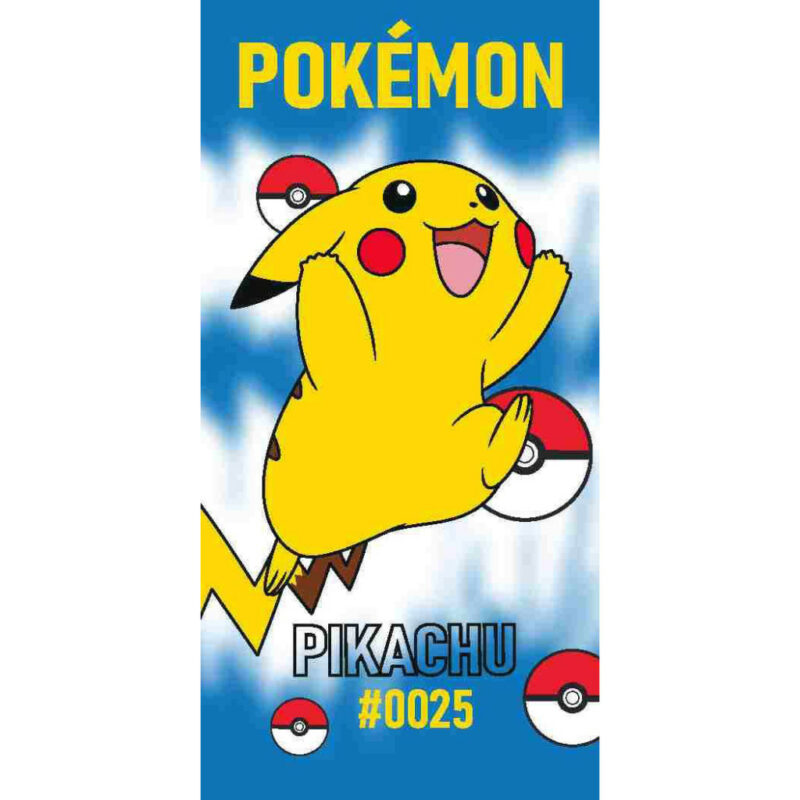 Pokémon 0025 Πετσέτα Μπάνιου & Θαλάσσης 100% Βαμβάκι 70×140 cm 5898333