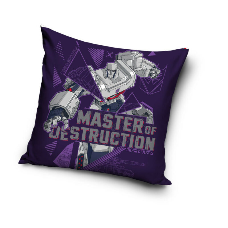 Transformers Master of Destruction Παιδική διακοσμητική μαξιλαροθήκη 40×40 cm Βελούδο 5885235