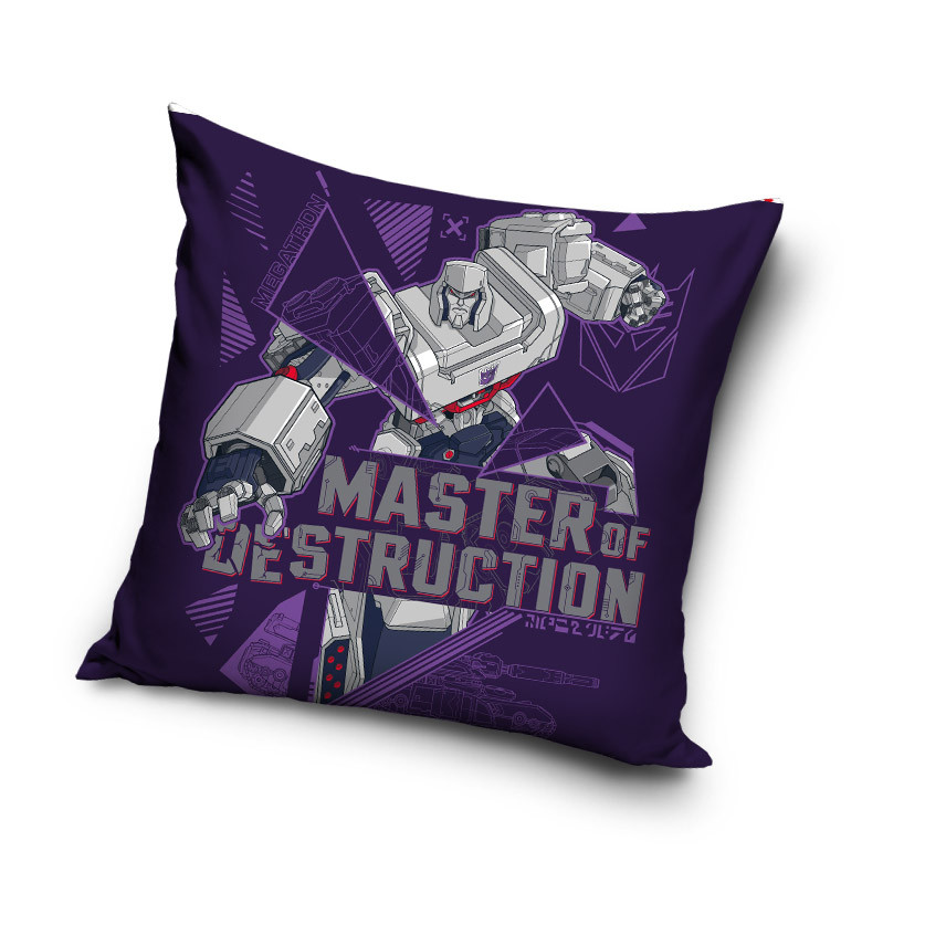 Transformers Master of Destruction Παιδική διακοσμητική μαξιλαροθήκη 40x40 cm Βελούδο