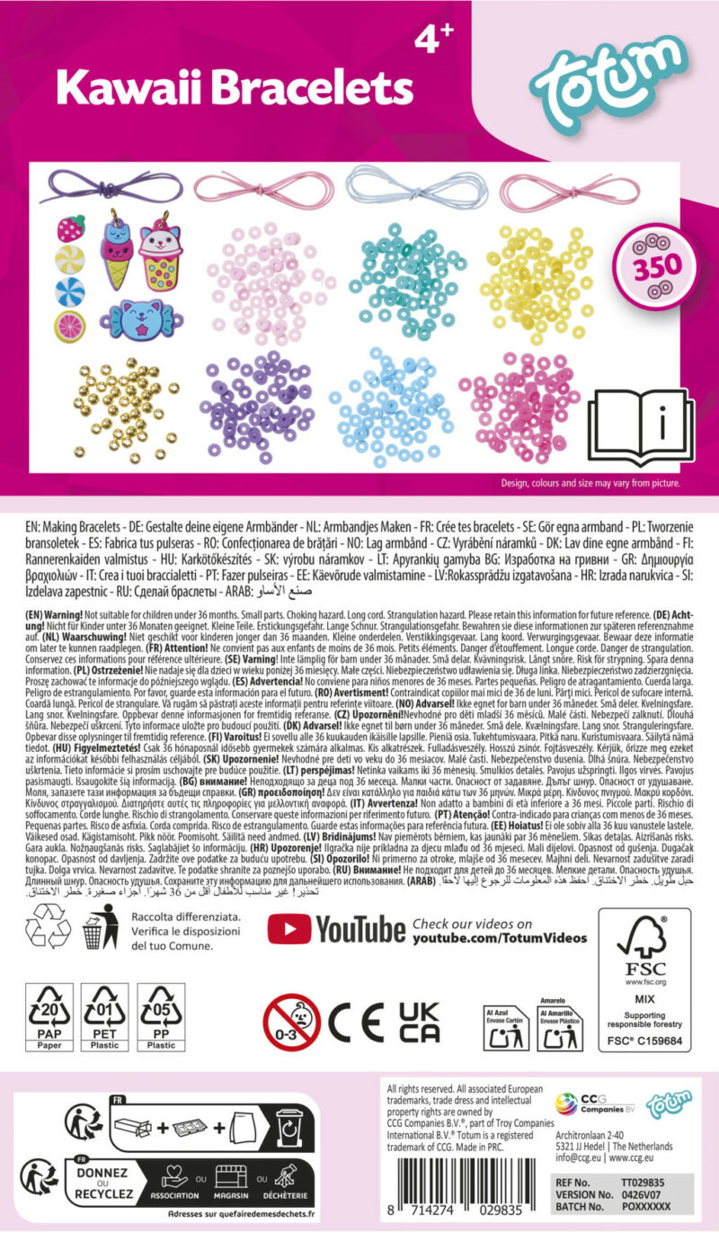 Colour Totum Kawaii Σετ Κατασκευής Βραχιολιών 5903204