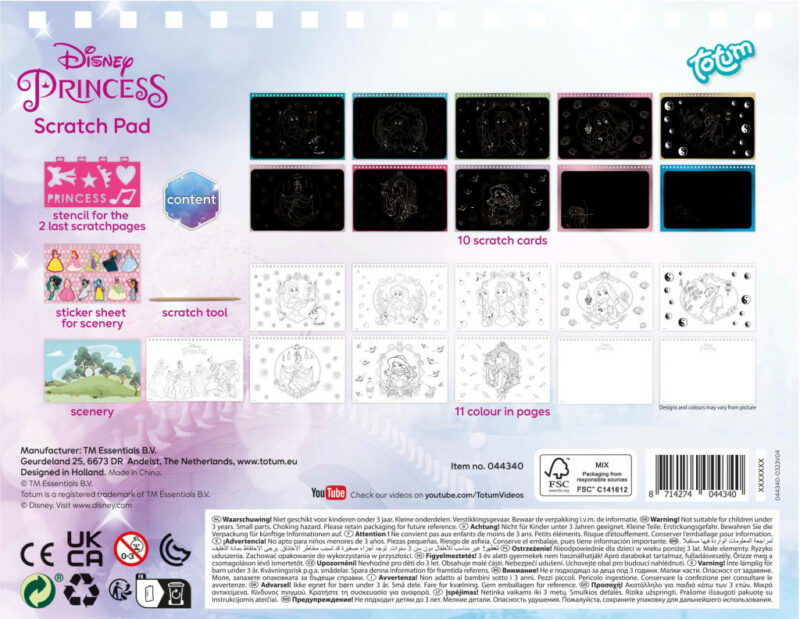Disney Princess Beauty Σετ Scratch Art και Δραστηριοτήτων 5903188