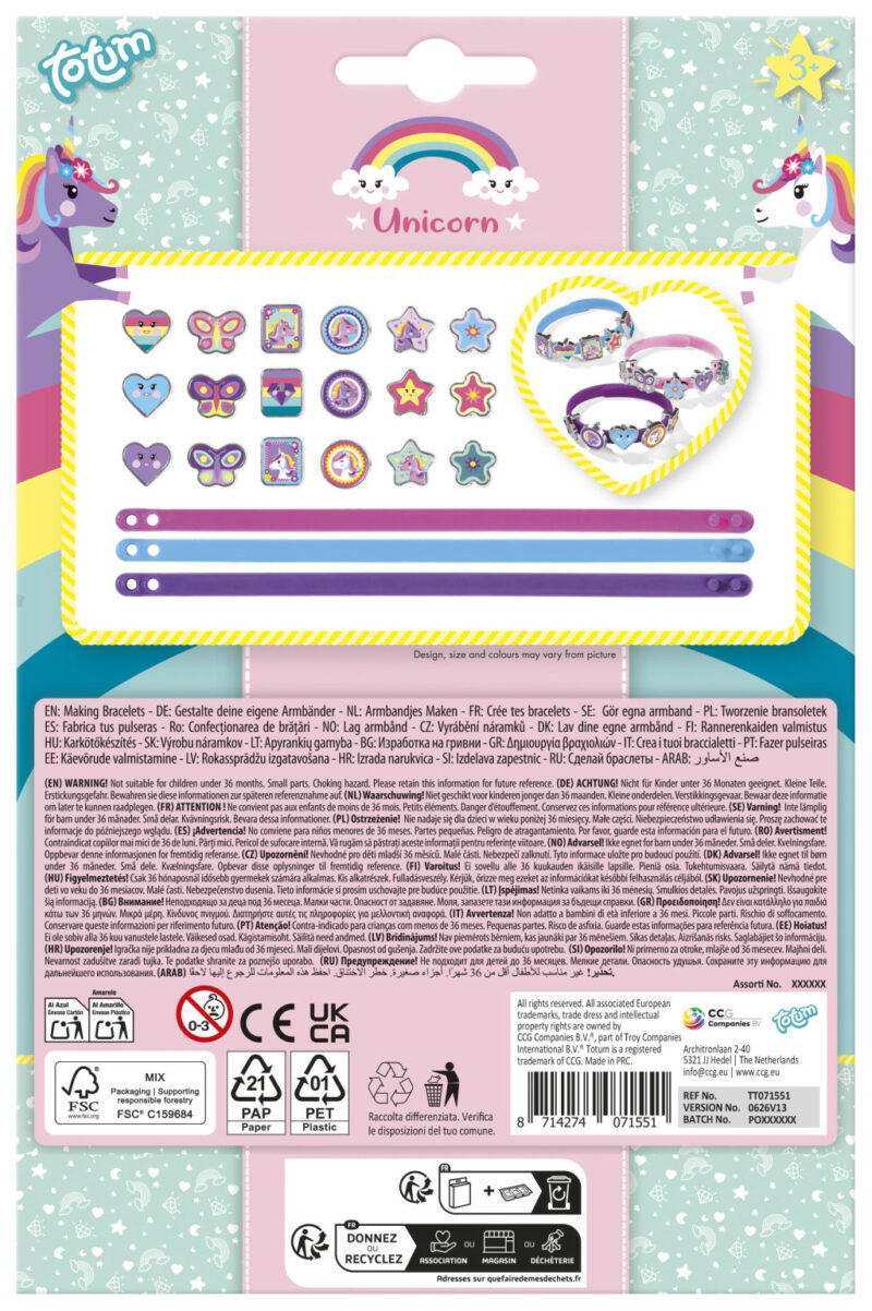 Unicorn Rainbow Σετ Κατασκευής Βραχιολιών 5903497