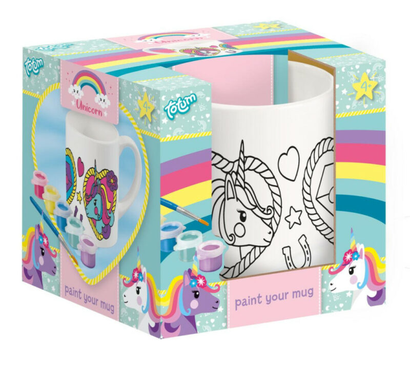 Unicorn Heart paintable porcelain mug 235 ml in gift box 5977305