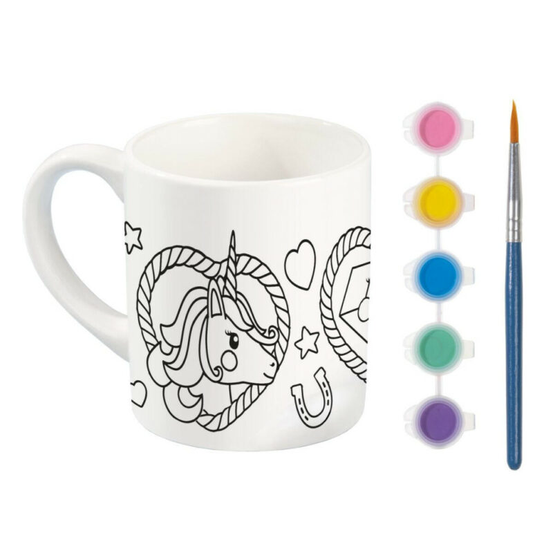 Unicorn Heart paintable porcelain mug 235 ml in gift box 5977307