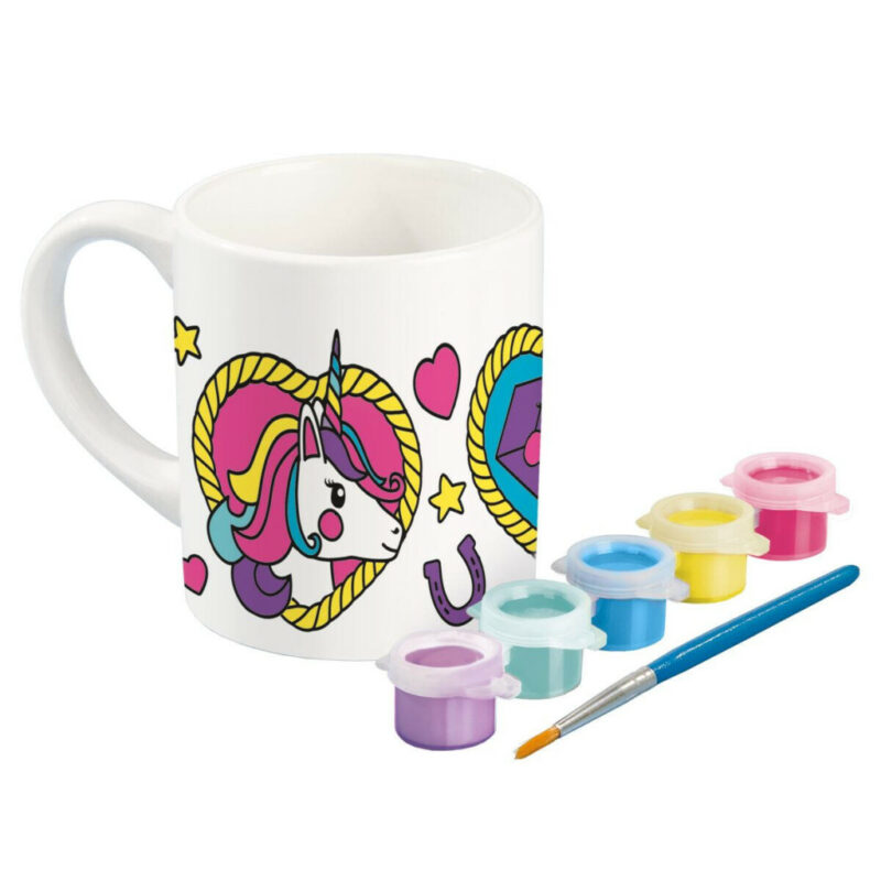 Unicorn Heart paintable porcelain mug 235 ml in gift box 5977309