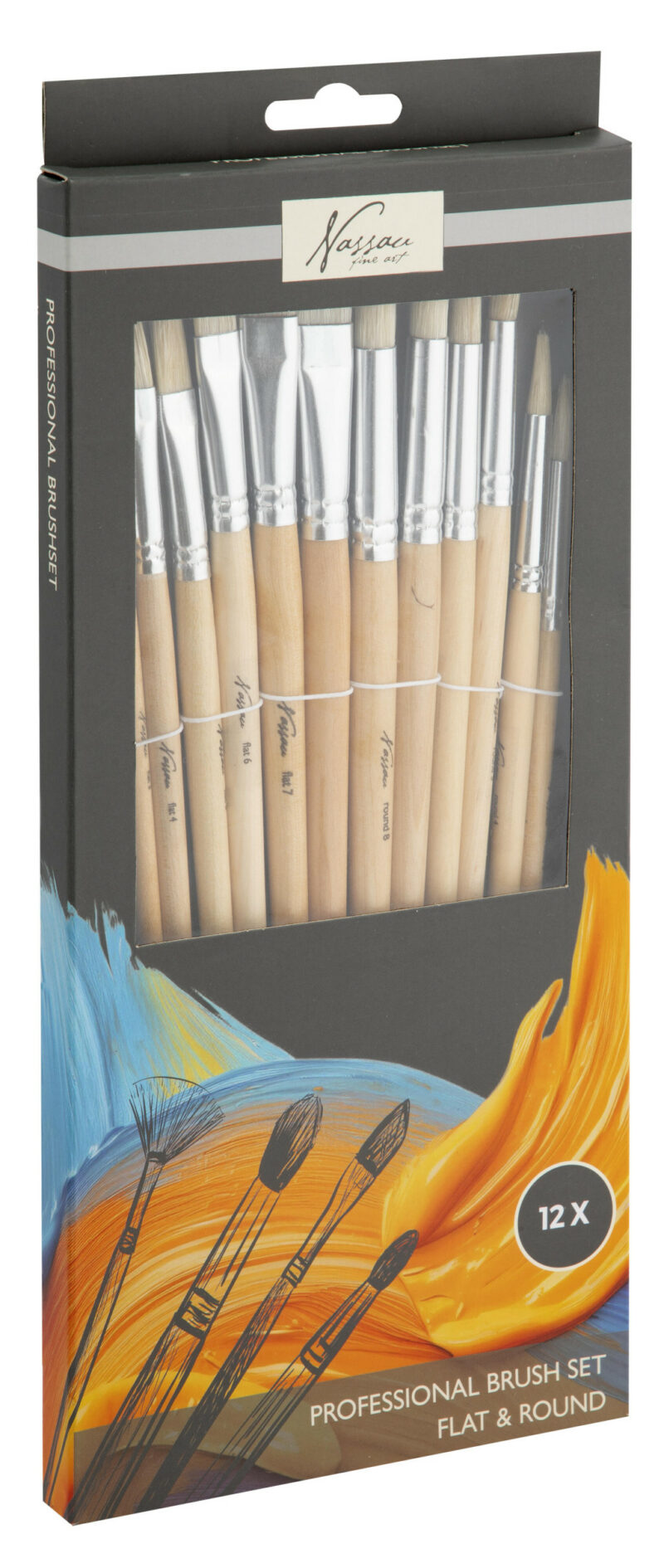 Colour Nassau Professional Σετ Πινέλων 12 Τεμαχίων 5902804