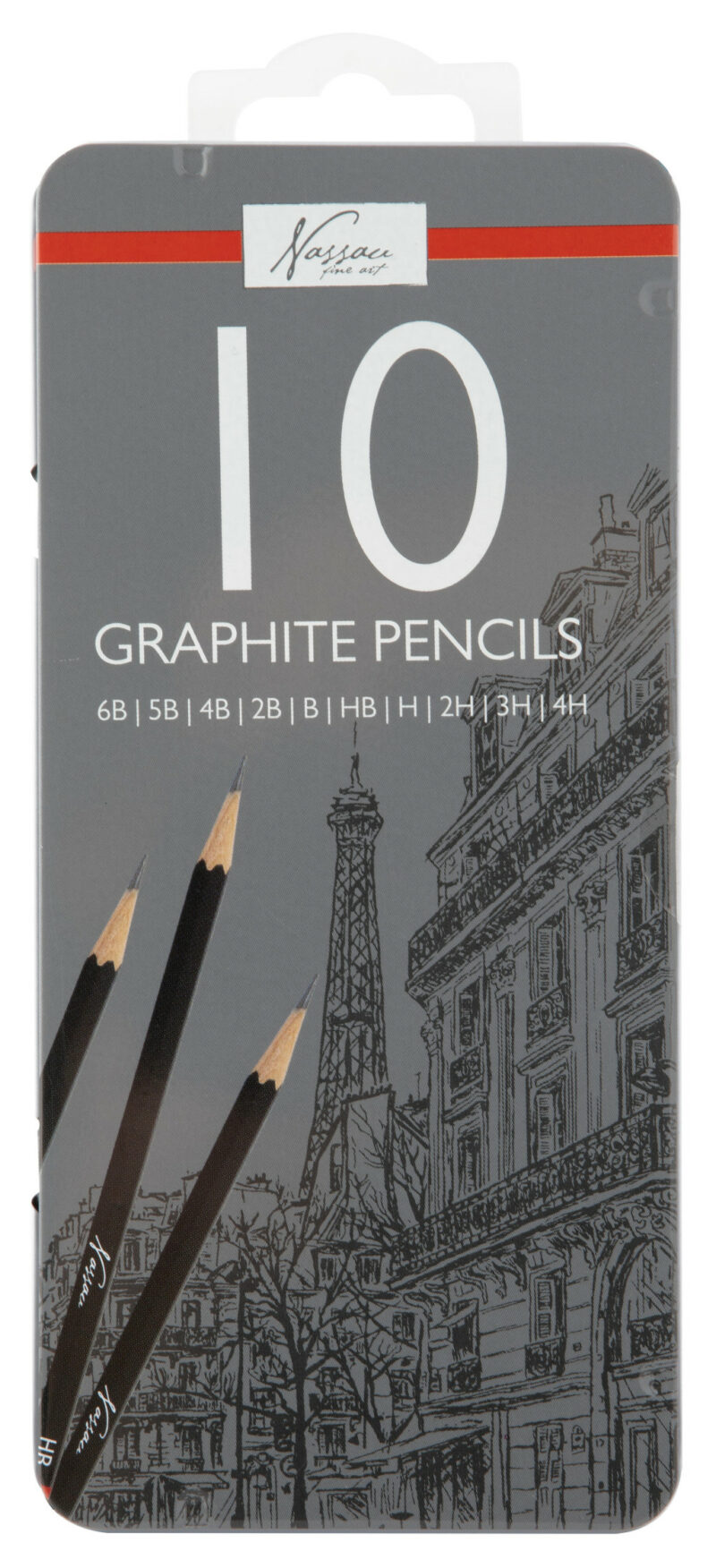 Colour Nassau graphite pencil set with multiple hardness levels 5977114