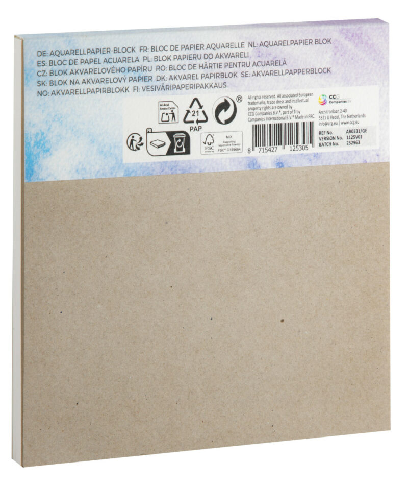 Colour Nassau Art Paper 20 Sheets 15×15 cm 5977319