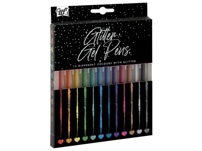 Colour Craft glitter gel pen set of 12 5977183