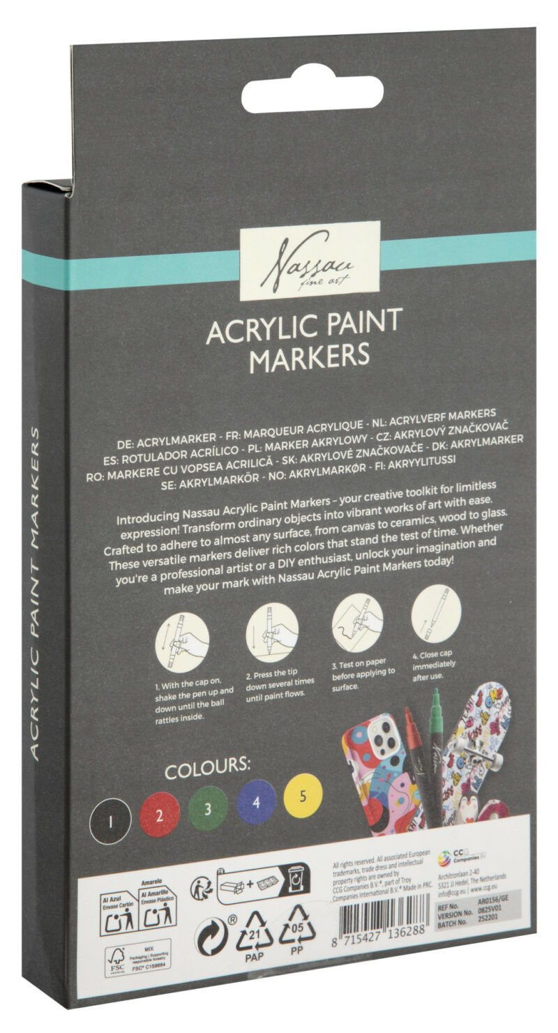 Colour Nassau Ακρυλικό Σετ Μαρκαδόρων 5902312