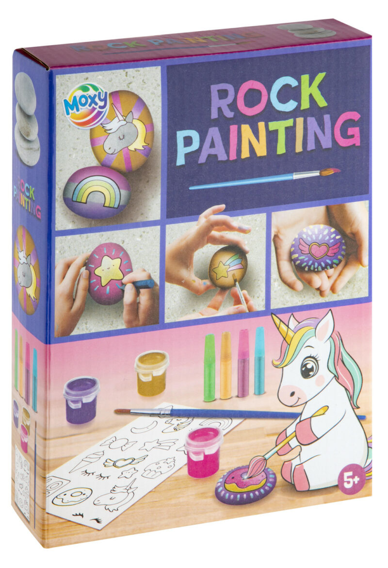 Unicorn Unicorn Colorful Σετ Ζωγραφικής Βότσαλων με Αυτοκόλλητα 5902872