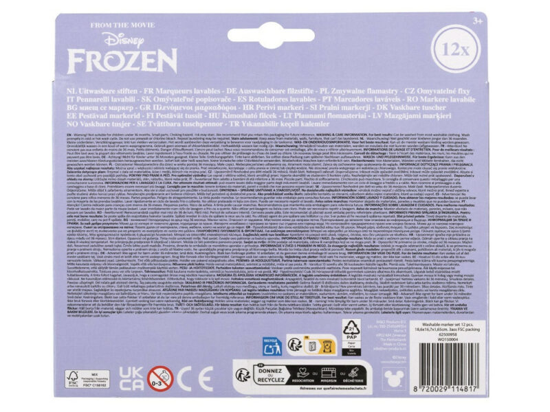 Disney Frozen Snowflakes washable fabric marker 12 pcs 5976149