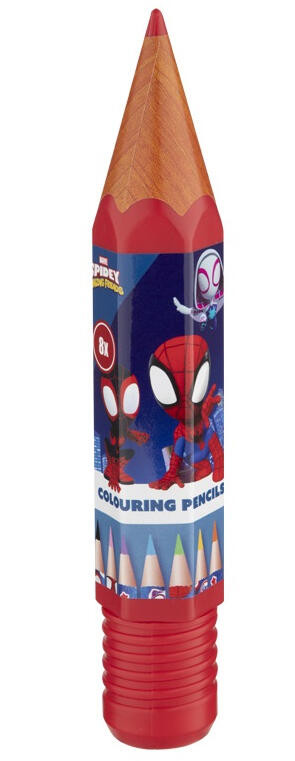 Spiderman Spidey Friends colored pencil set 8 pcs 5977152