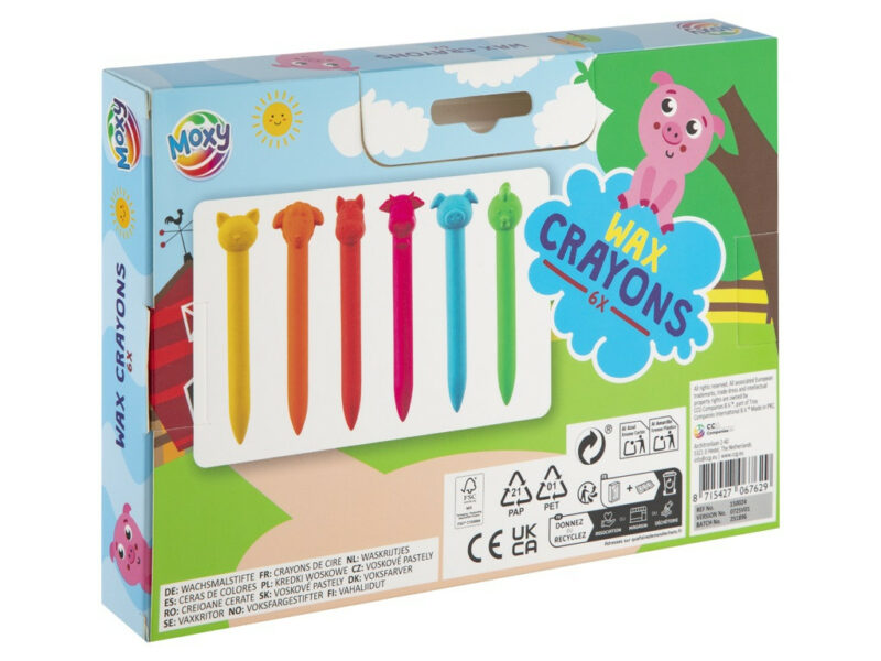 Animals Farm shaped crayons 6 pcs 5977064