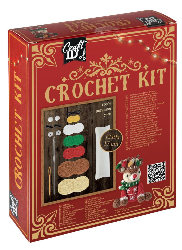 Christmas Festive Creative Reindeer Crochet Set 5976567