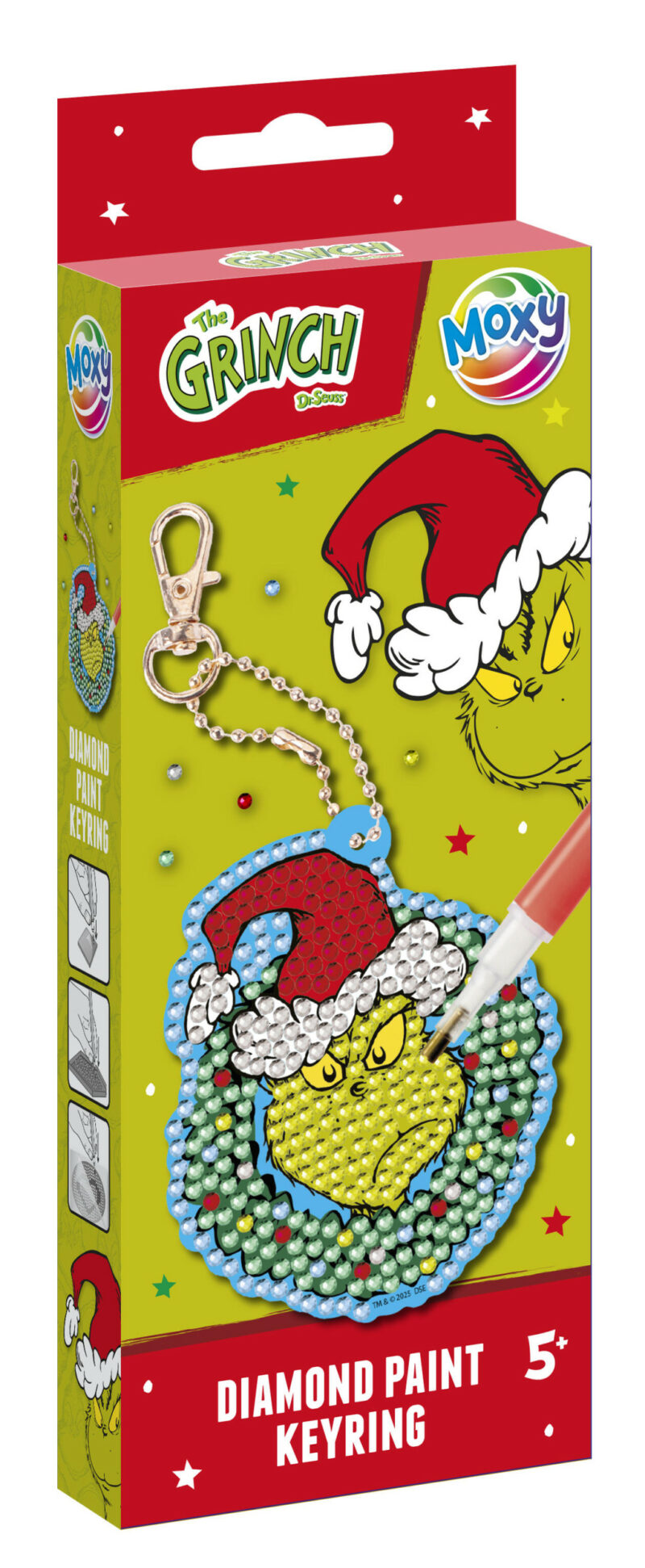 The Grinch Dr Seuss diamond bead keychain making kit 5975960