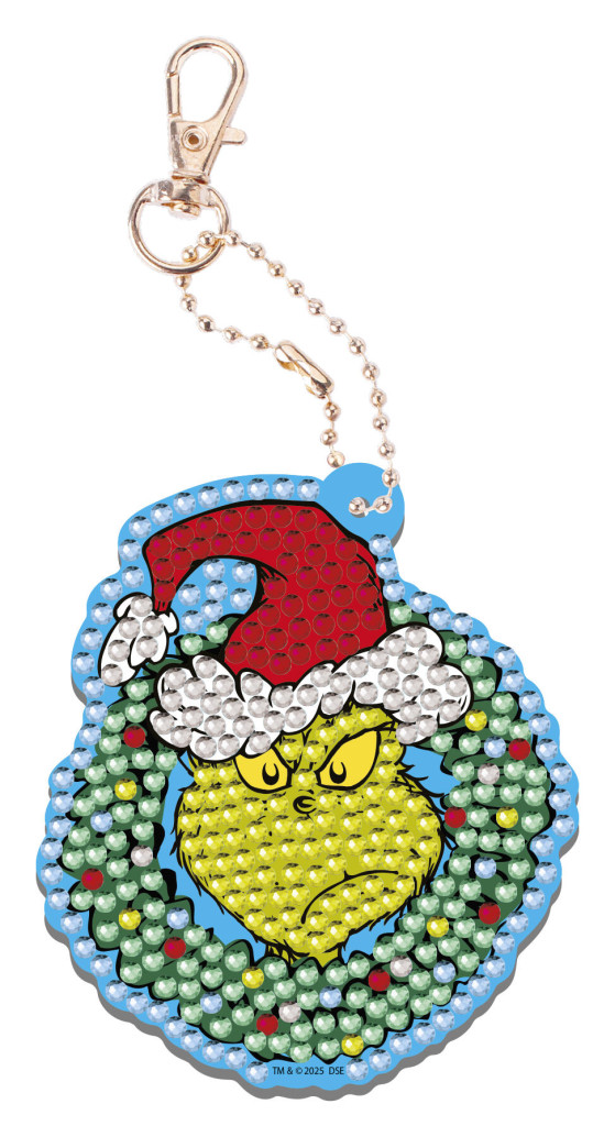 The Grinch Dr Seuss diamond bead keychain making kit 5975962