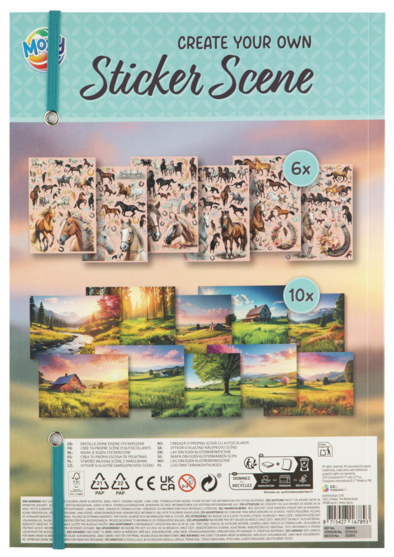 Animals Nature Horse Sticker Decoration Set 5976975